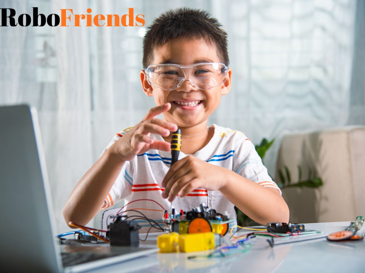 Kinder bauen Roboter im NEXTGEN-LAB